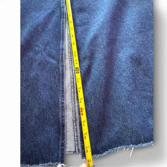 AGOLDE Hilla A-Line Maxi Long Denim Skirt - Pathway - Sz 26 NWT - Picture 9 of 13